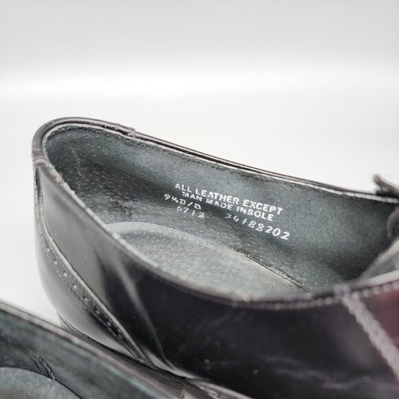 VTG Hanover Sheppard Signature Wingtip Black Leather Shoes Men’s 9.5 USA 5712 main image 4